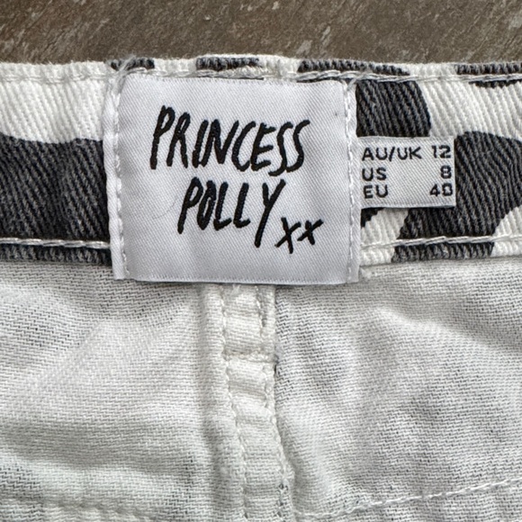 Princess Polly Black and White Cow Print Mini Skirt - Picture 3 of 8